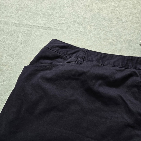 NWT Lands End Mini Straight Skirt Womens 26W Black Stretch Slit Hem Slash Pocket - Picture 6 of 15